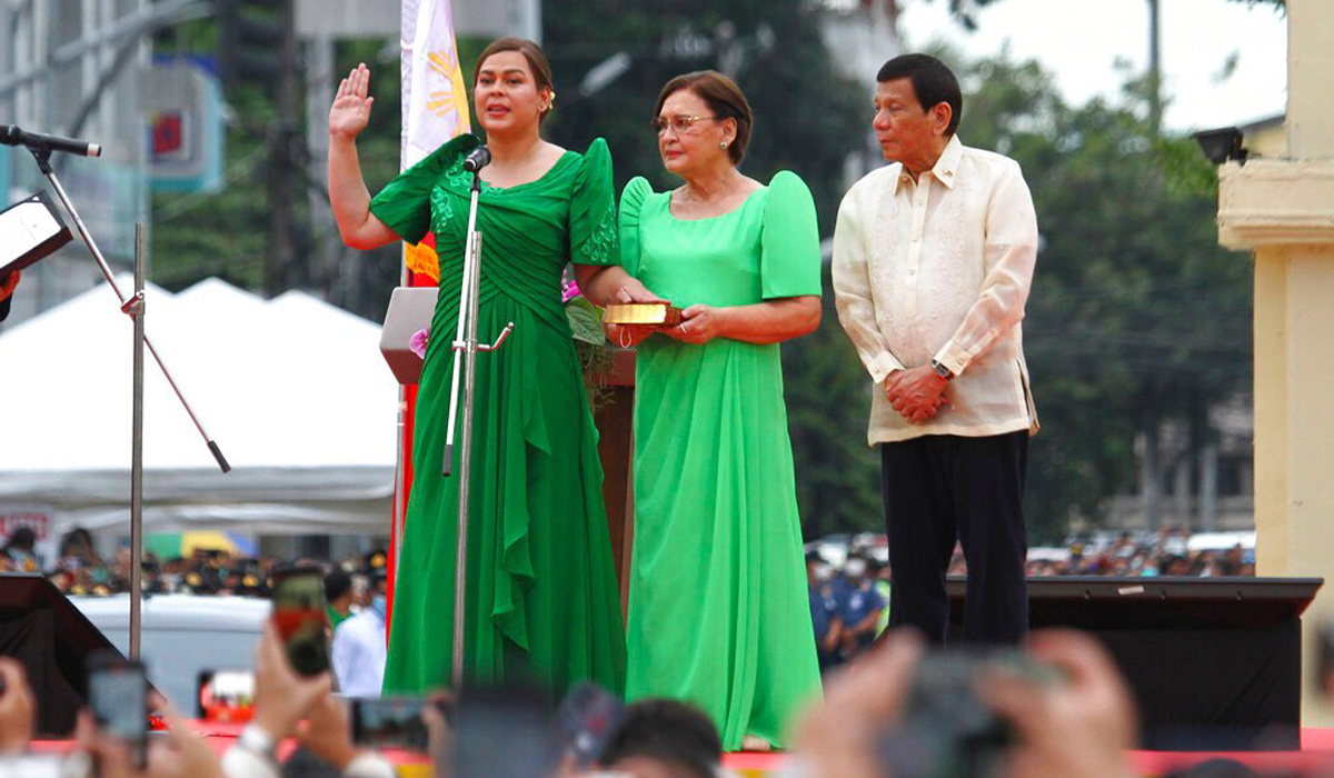 Duterte's daughter sworn in as Philippines vice president